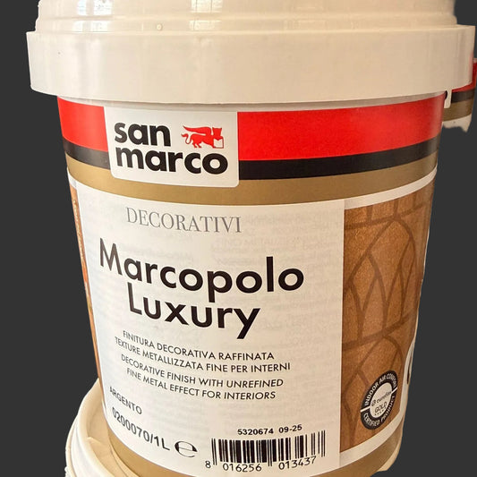 Finitura decorativa raffinata 
Texture metalizzata fine per interni