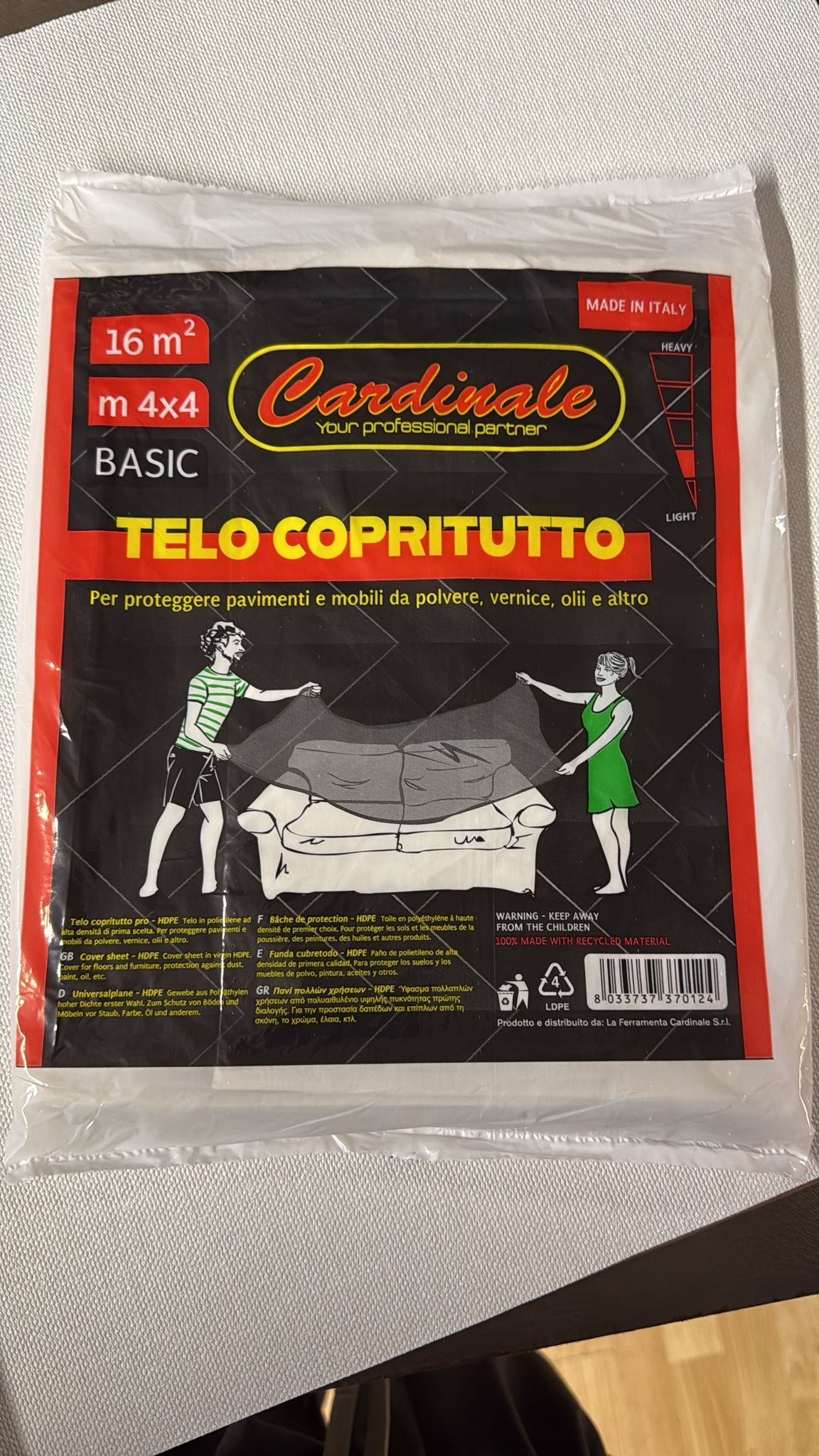 TELO COPRITUTTO  - CARDINALE